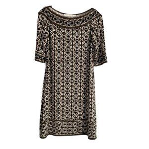 MAX STUDIO Half-Sleeve Shift Dress - Size L